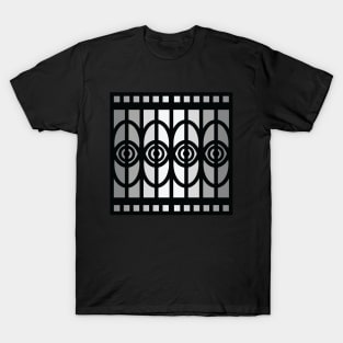 “Dimensional Eyes” - V.1 Grey - (Geometric Art) (Dimensions) - Doc Labs T-Shirt